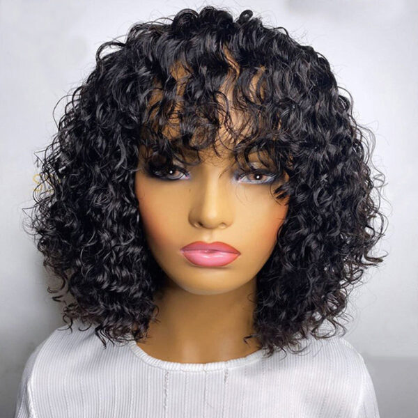BOB Wig Full Mechanism Headgear Real Hair - Image 2