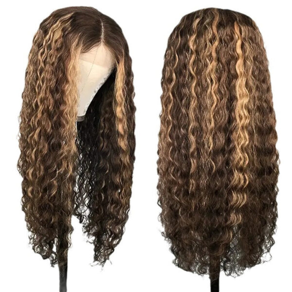 Small Volume Wound Tube Afro Long Curly Wig - Image 3