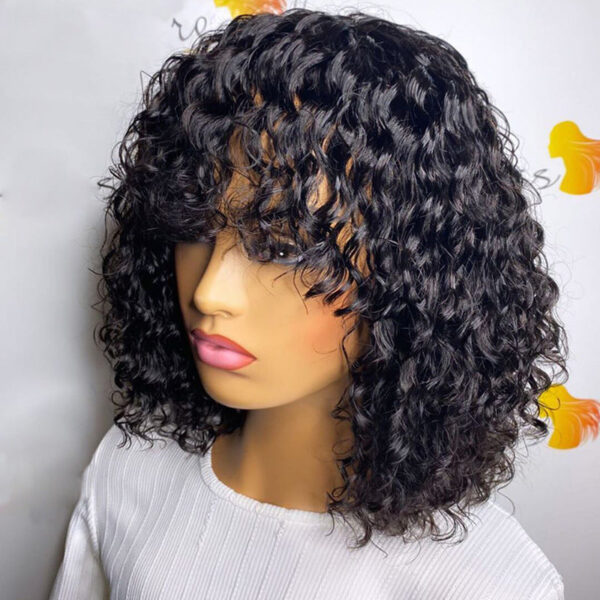 BOB Wig Full Mechanism Headgear Real Hair - Image 4