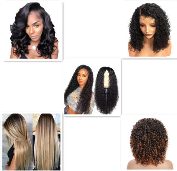 Front Lace Chemical Fiber Long Curly Hair European And American Wig Headgear - Image 9