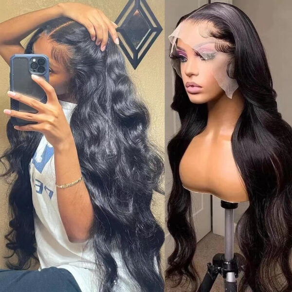 Long Curly Hair Light Blonde Big Waves African Women's Lace Wig - Image 5